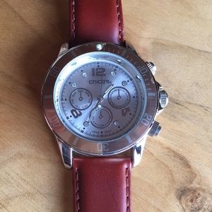 Chico’s watch, sliver and rose gold